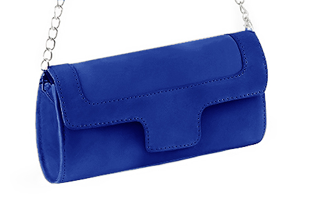 Handcrafted women's elegant clutch in premium electric blue leather. Perfect for weddings, ceremonies, and parties.  
                Choose from our luxurious collections of leather and fabric to perfectly match your clutches to your outfits.